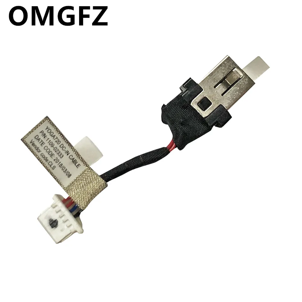 Mới Cho Lenovo Yoga 720-12IKB Loại 81B5 Laptop AC DC Jack W/Cáp Kết Nối