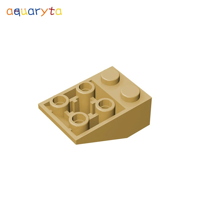 Aquaryta 30pcs Building Blocks Part Plastic Plates Slope Anti-bevel Brick 2x3 Dots Compatible with 3747 DIY Education Toys Gift