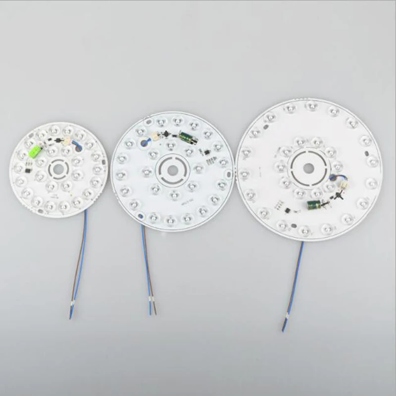 220V LED Bulb Patch Round Ceiling Lamp Plate Circular Light Source Plate For Bulb Light Circle Ring Downlight Chip Spotlight