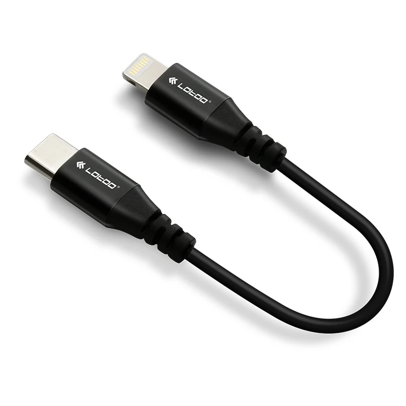 Lotoo pata s1 s2 pequena cauda relâmpago para tipo-c suporte a cabo de dados apple ios otg usb dac adequado para o toque do ouro da pata 6000 s1
