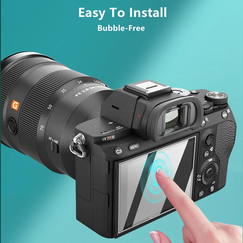 Закаленное защитное стекло для камеры Sony A7 III A7S III A7C A73 A7M3, 2 шт.