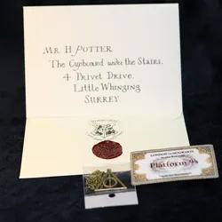 New Harried  Magic School The Marauder's Map of Wizarding World Cosplay Ticket Admission Letter Of School Toy Christmas Gifts