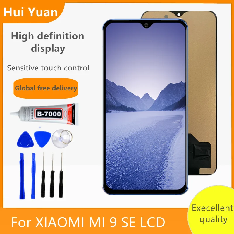 

ЖК-дисплей 5,97 ''tftlcd для Xiaomi Mi 9 SE Mi9 Se, ЖК-дисплей с сенсорным экраном и дигитайзером в сборе с рамкой для Xiaomi Mi 9se, ЖК-экран