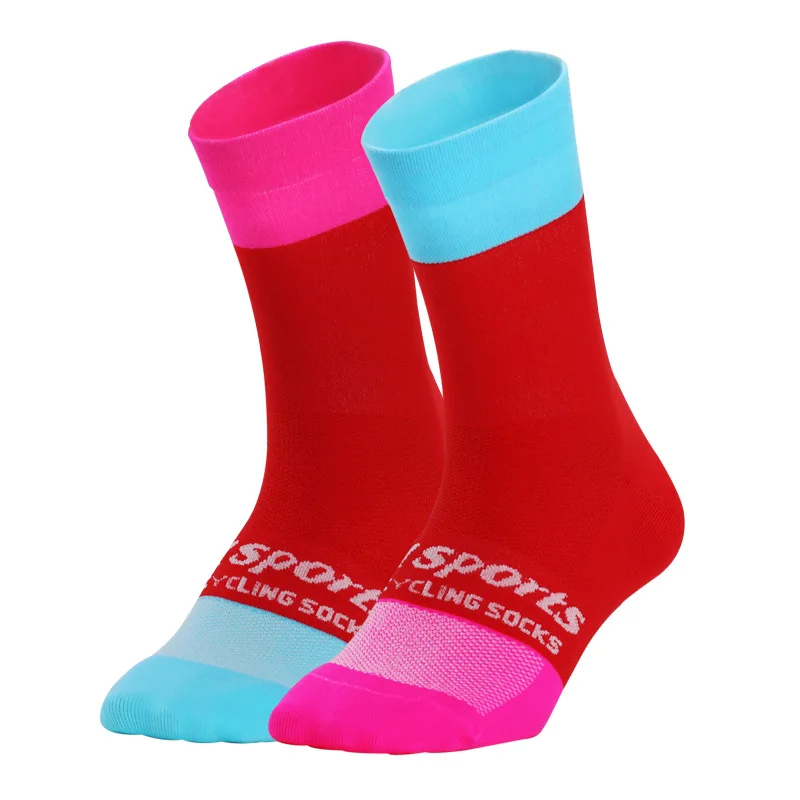 DH SPORTS New Cycling Socks Men Women Professional Breathable Bike Sock Personality Bicycle Racing Running Compression Sock