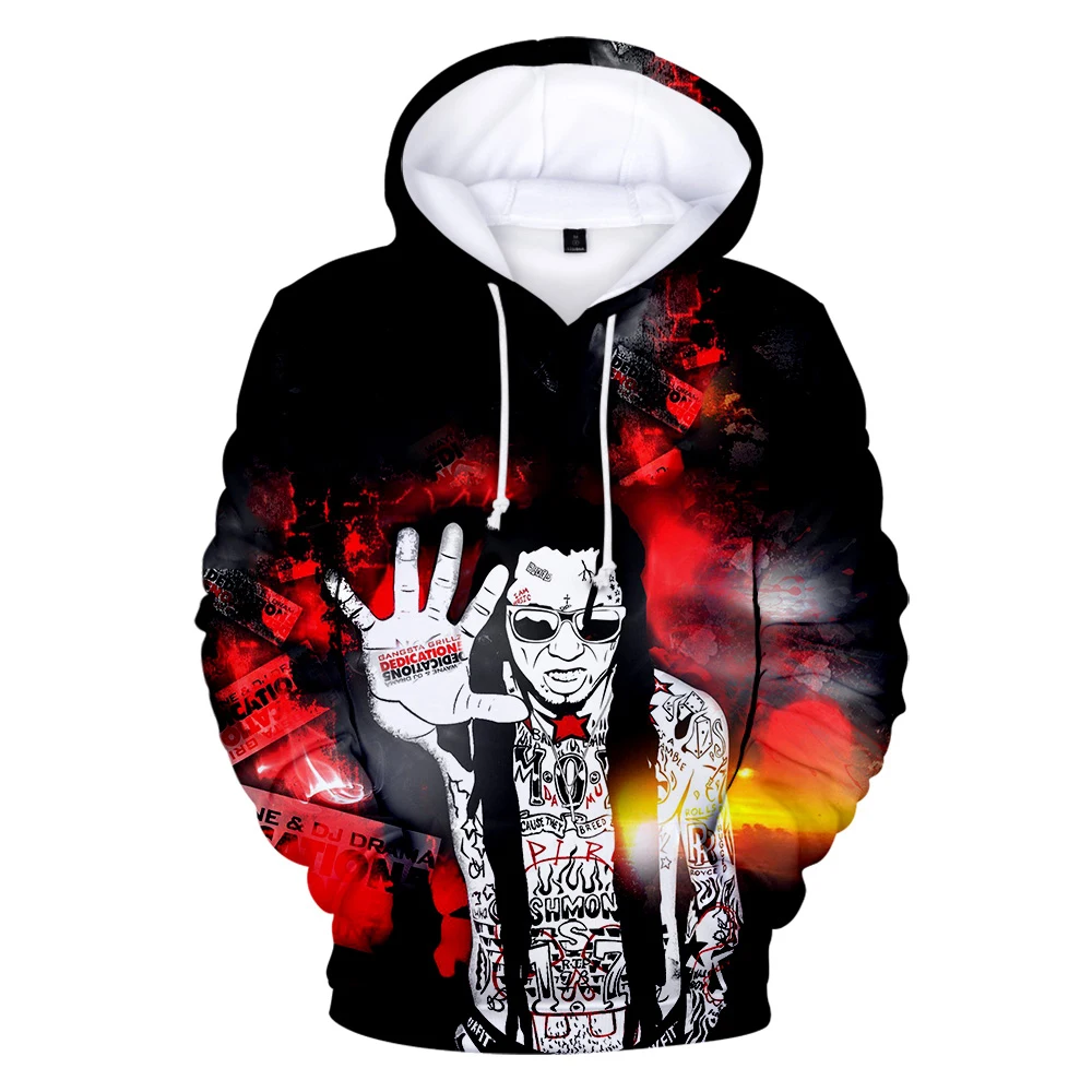 Popular Mode Hip Hop Lil Wayne 3D Hoodies Men Women Spring Autumn Sweatshirts Personality Rapper Lil Wayne Fashion Clothes