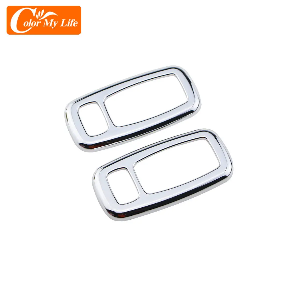 For Kia Sportage SL 3 R 2011 - 2015 Sportage3 SportageR 2Pcs/Set ABS Chrome Sun Visor Interior Reading Light Trim