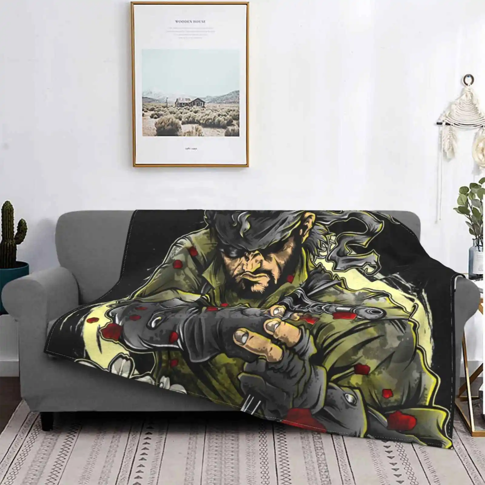 Snake Eater Creative Design Light Thin Soft Flannel Blanket Metal Gear Solid Metal Gear Solid 3 Snake Eater Snake Eater Snake