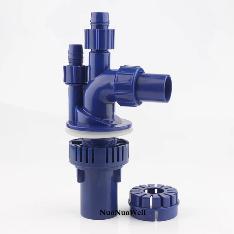 

1pc Hi-quality Aquarium 4-Way Overflow Pipe Connectors Fish Tank Bottom Filter Pipe Fittings Water Clean Tools Pet Products