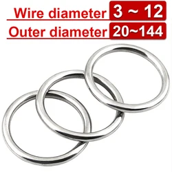 304 Stainless Steel Circle Ring Solid Welded O-circle Rust Ring Iron Ring Pet Pull Ring Fishing Net Pull Ring Hang Steel Ring