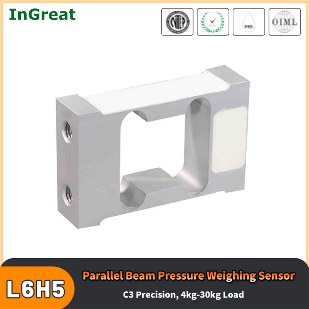 L6H5 Zemic Load Cell C3 Parallel Beam Weighting Sensor Electronic Scale Platform Scale 4kg-30kg Preasure Weight Sensor