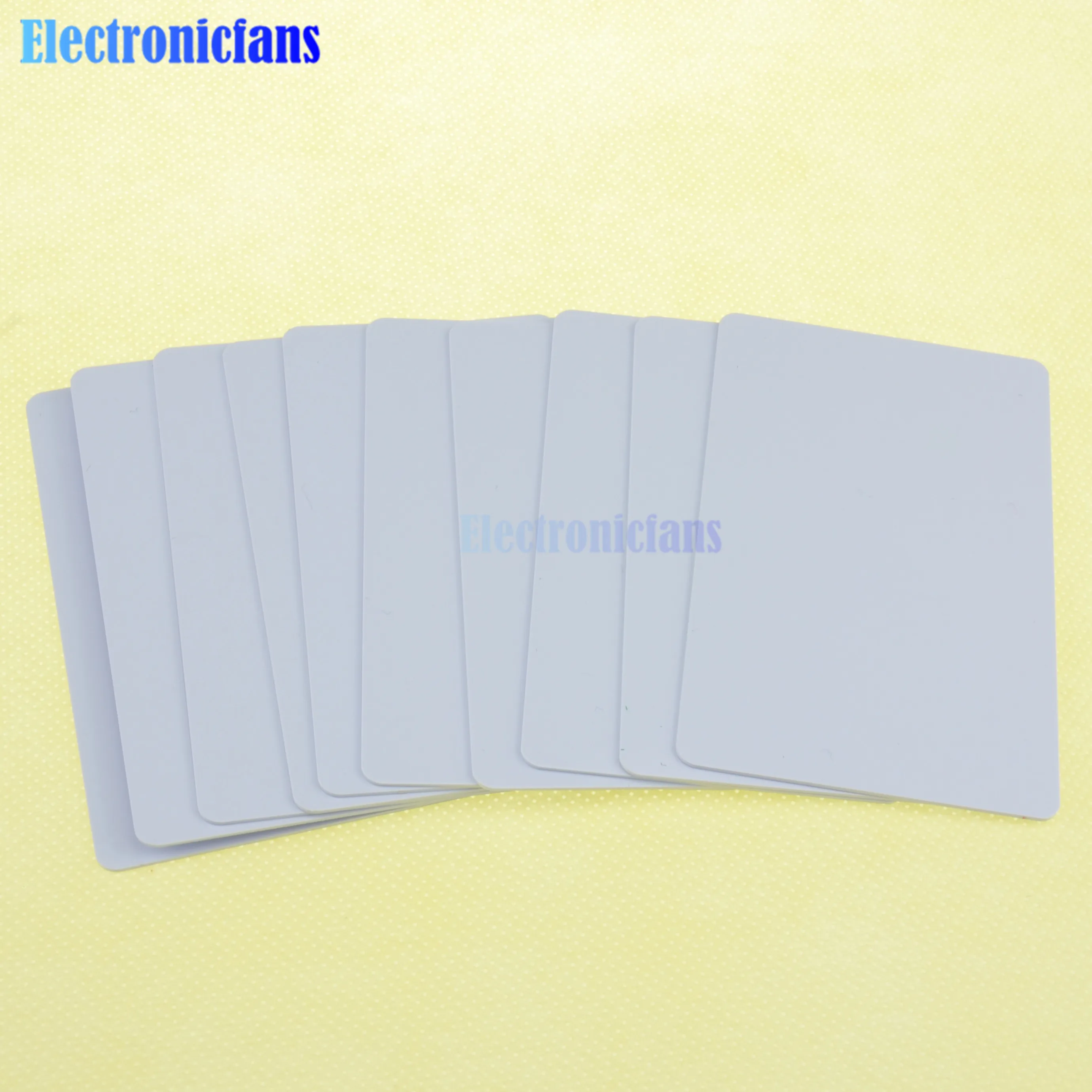 10Pcs IC Card Induction IC White Card Changeable NFC Smart Card Tags for 1K S50 RFID 13.56MHz ISO14443A Card For Arduino