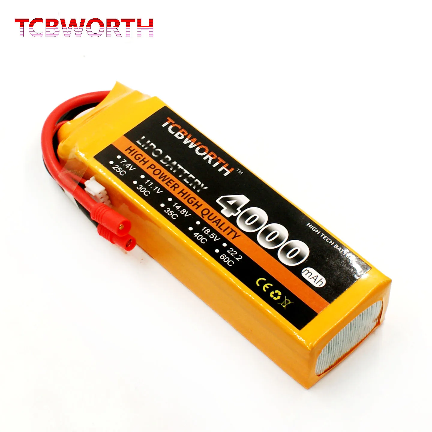 Batteries 4S 14.8V 4000mAh 25C 35C 60C RC Drone LiPo Battery 4000mAh For RC Airplane Quadrotor Helicopter Car Boat Truck Tank