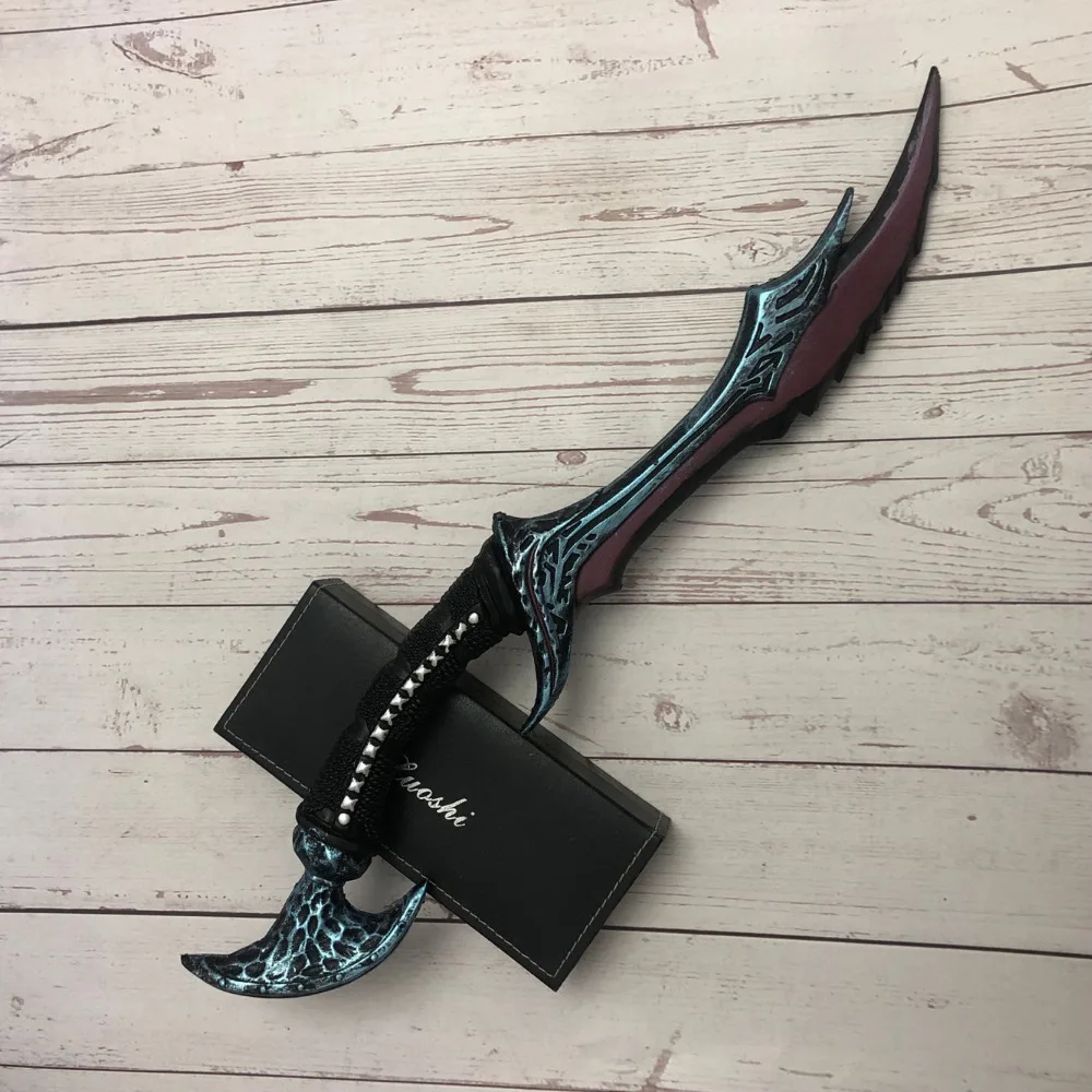 1: 1 arma anti cos scythe vyse feiticeiro elf jogo anime prop role play modelo presente do plutônio 50cm