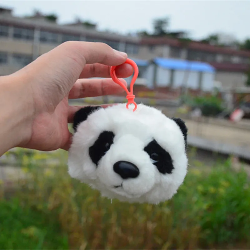 lovely new 12cm plush Favorite doll panda  stuffed soft Pendant bag decoration festival christmas gift for friend