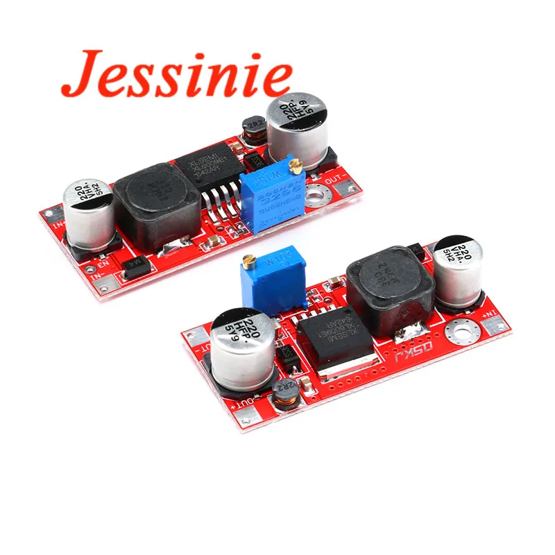 XL6009 15W Step-Up Boost Converter Board, ajustável, 5-32V a 5-50V, DC-DC Módulo de Alimentação, High Performance, Low Ripple, 10pcs