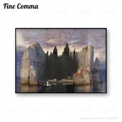 land of the Dead Arnold Bocklin Vintage Poster Antique Oil Painting Reproduction Canvas Print Wall Art Home Decoration Gift