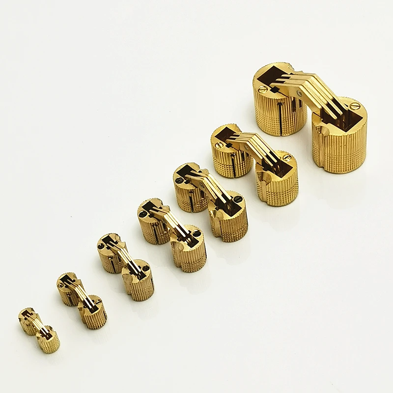 1pc cerniera per mobili in rame 8-18mm armadio nascosto accessori invisibili nascosti per scatola di gioielli accessori per porte in ottone Hardware