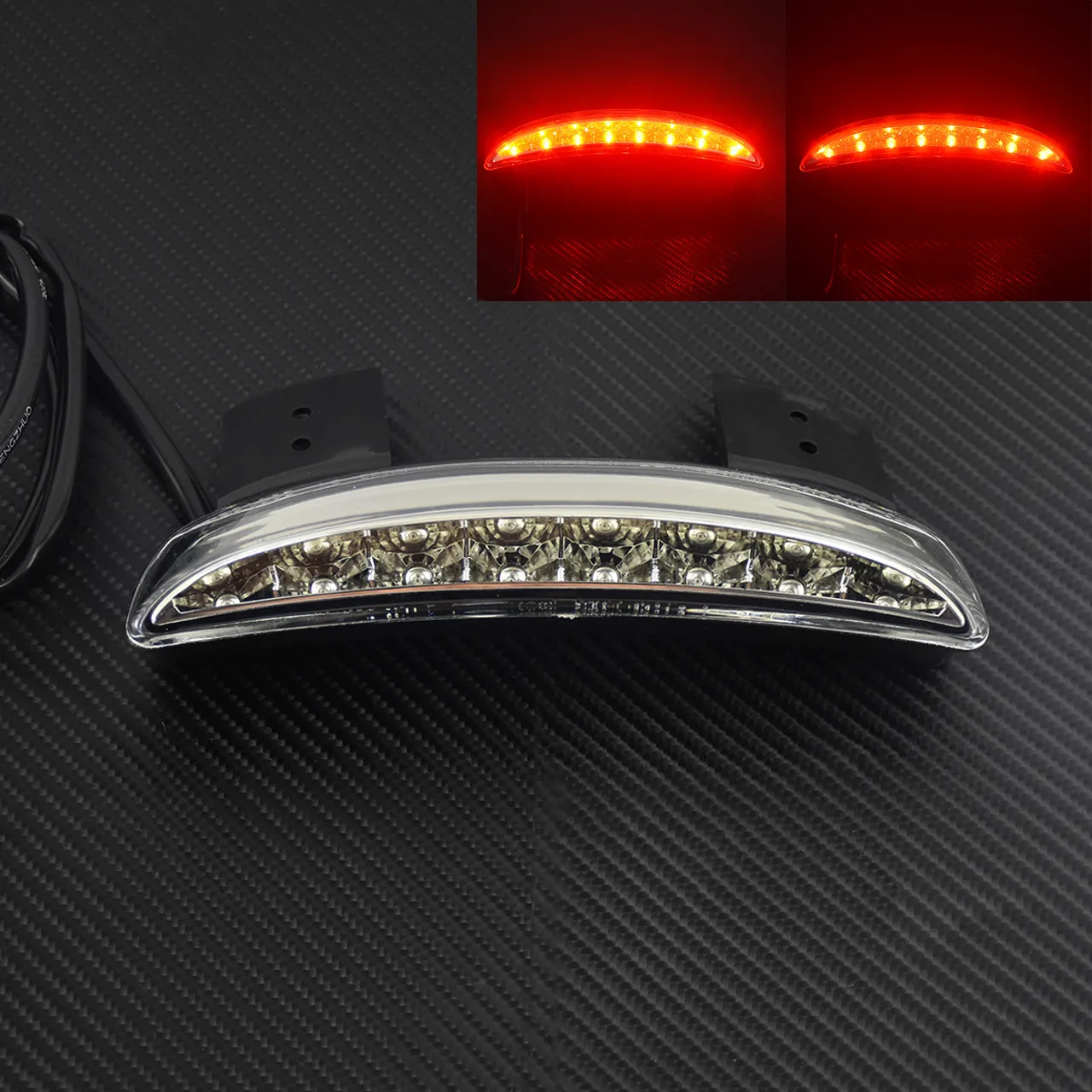 Motorcycle LED Chopped Rear Fender Brake License Plate Tail Light Running Stop Lamp Light For Harley Sportster XL 883 1200 Iron