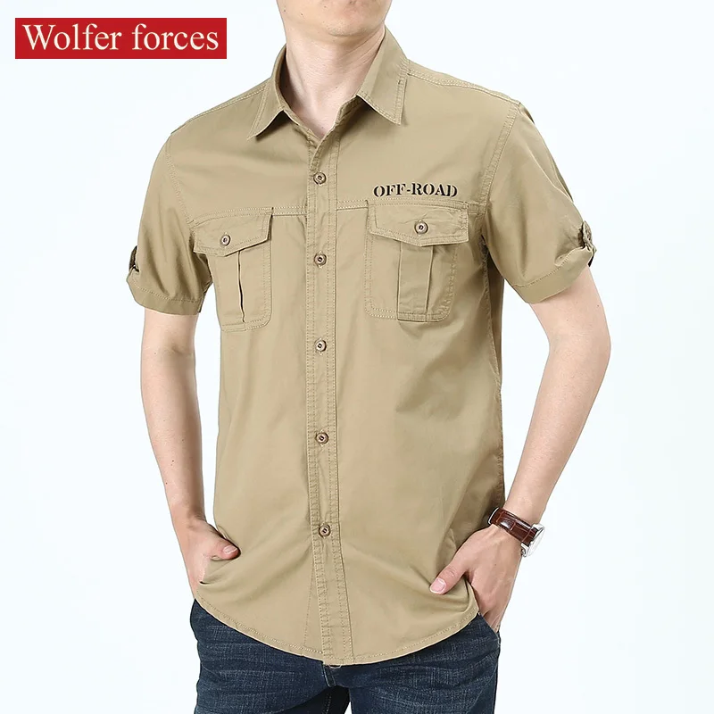 Short Sleeve Men\'s Shirts For Summer Jackets Clothing Mens Male Shirt Casual Fit Man Camisa Social Camiseta Masculina