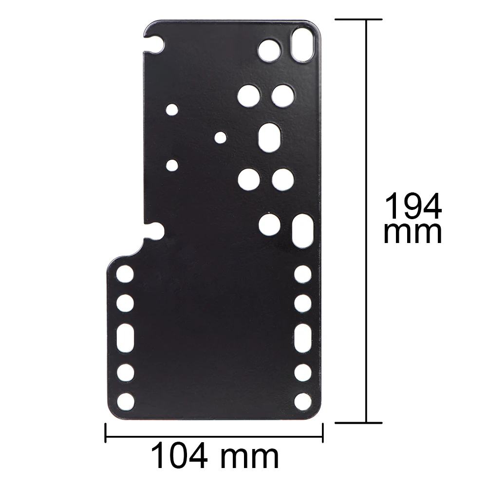 Support de frein à main USB en acier inoxydable noir, plaque de support de jeu EpiRacing, support rapide pour frein à main