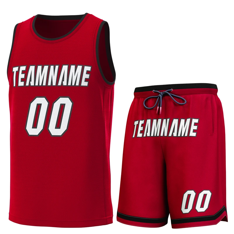 

Custom Basketball Jersey Sports Training Suits Sew Logo/Nume Tracksuit Mesh Sleeveless Quick Dry For Adults Team Style Uniform