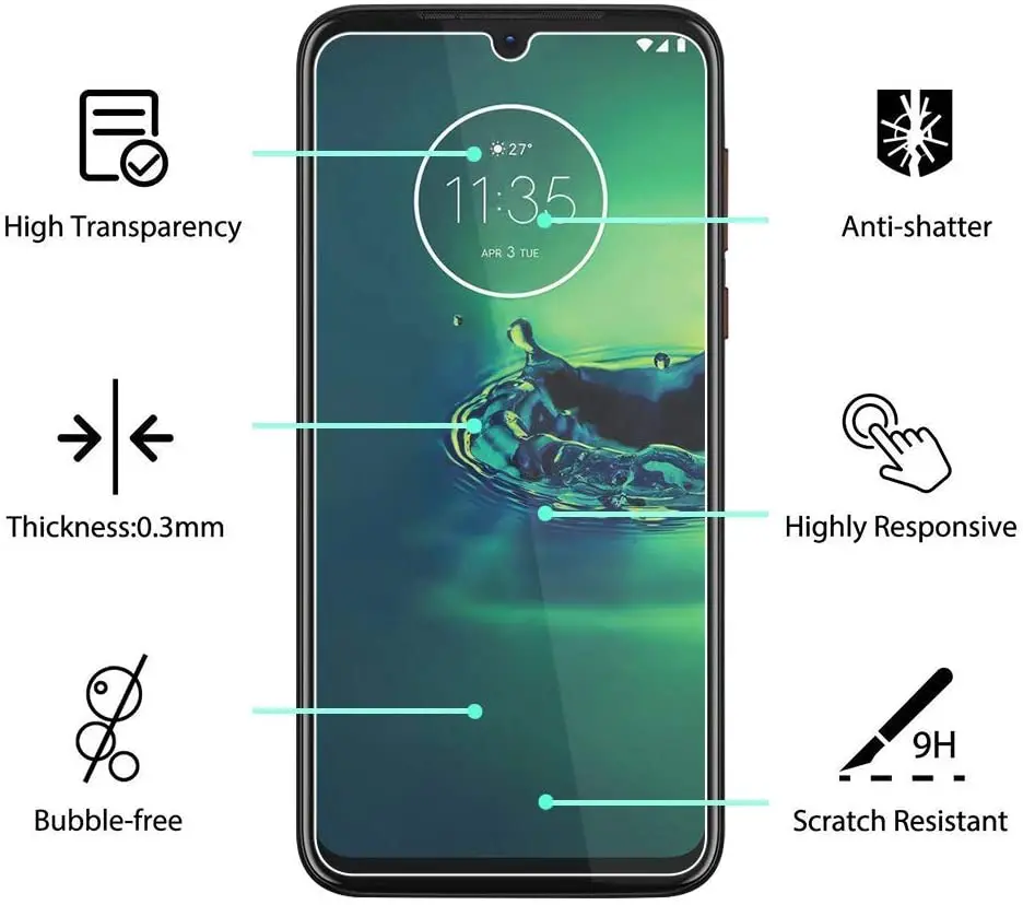 9H Tempered Glass For Moto G8 Plus Explosion-Proof Screen Protector For Motorola Moto G8 Plus Protective Phone Film