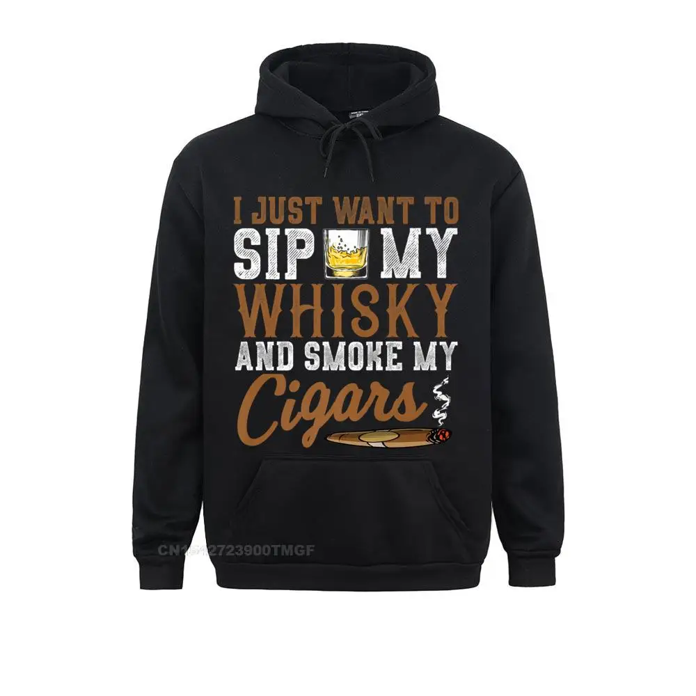 

I Just Want To Sip My Whiskey Smoke My Cigars Grandpa Premium Oversized Hoodie Hoodies Women Streetwear Custom High Quality