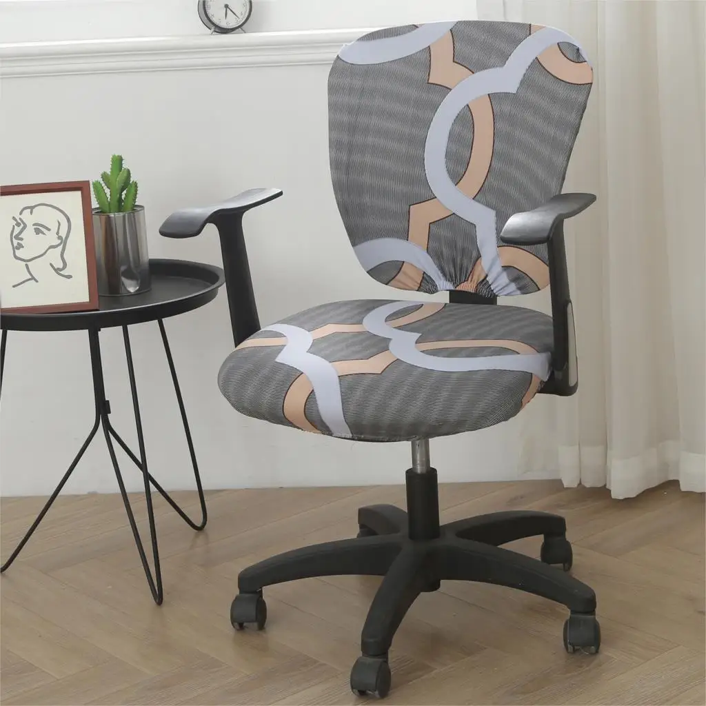 

Multicolor Elastic Office Chair Cover Computer Protector Gaming Jacquard Leisure Cushion Anti-dirty Home Decoration