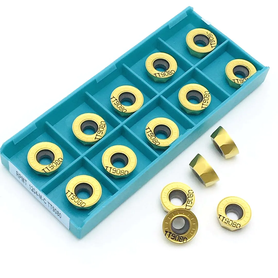 Draaibank Tool RPMT1204 Mc TT9080 Hoge Kwaliteit Carbide Draaien Cnc Machine Tool Frezen Insert RPMT1204