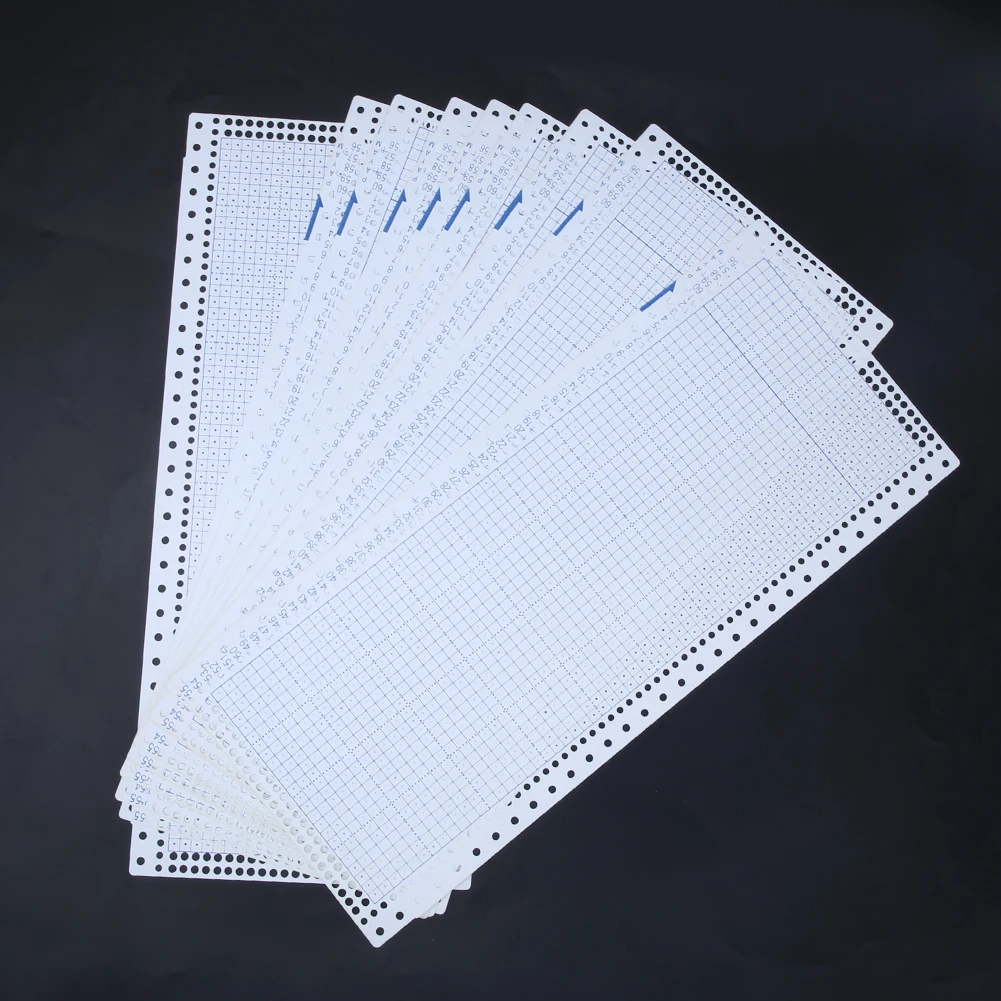 100pcs 24‑pin Knitting Machine Punch Card for KH821 KH831 KH851 KH860 KHJ880 KH868 KH871 KH260 Knitting Machine Accessories