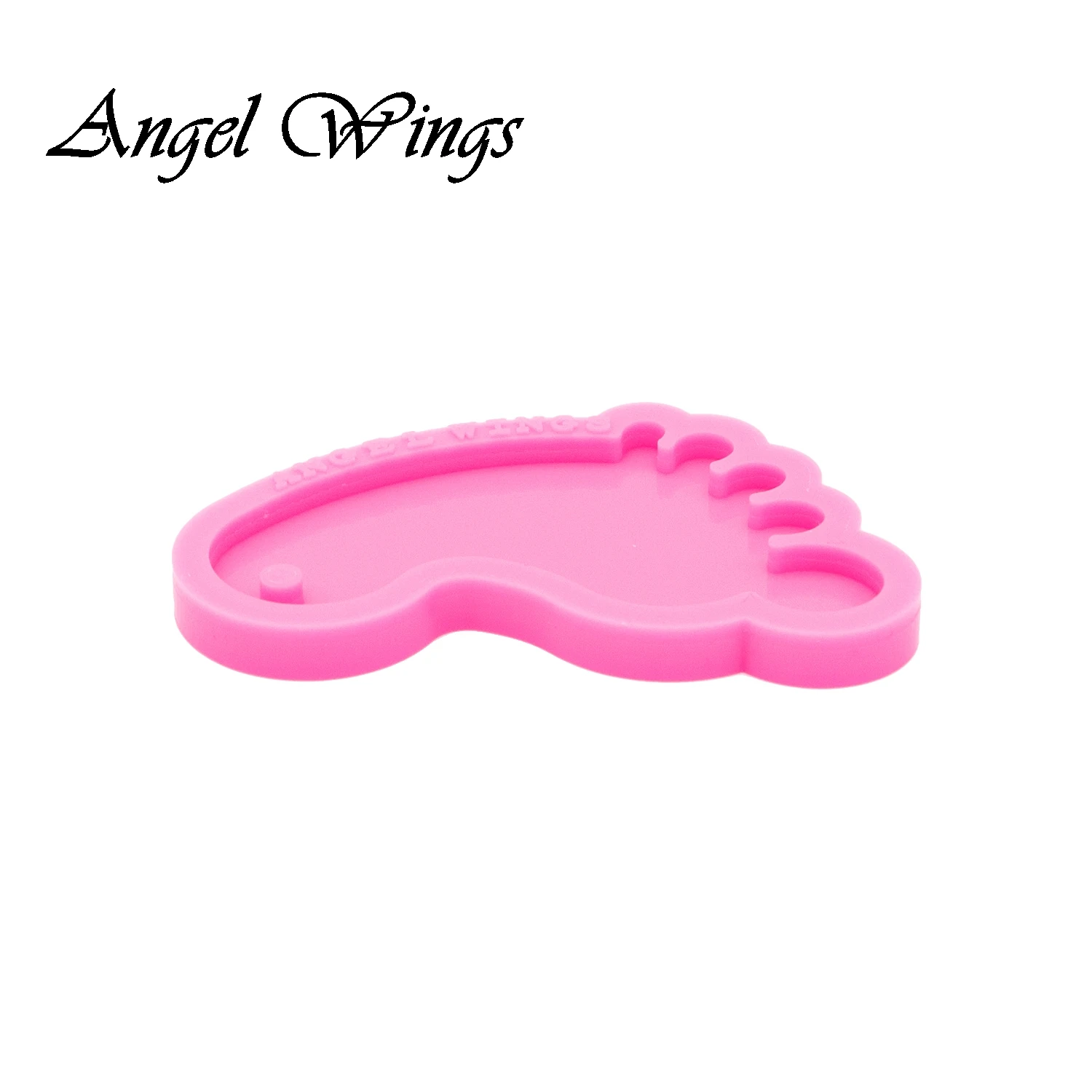 Baby Feet Keychains Silicone Molds DIY Necklace Jewelry Shiny Epoxy Resin Mould DY0461