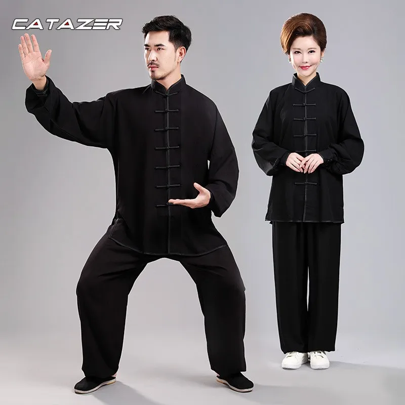 

Soft Cotton Blends Tai Chi Uniforms Martial Arts Kung Fu Wing Chun Suit Wushu Clothes Jacket Pants