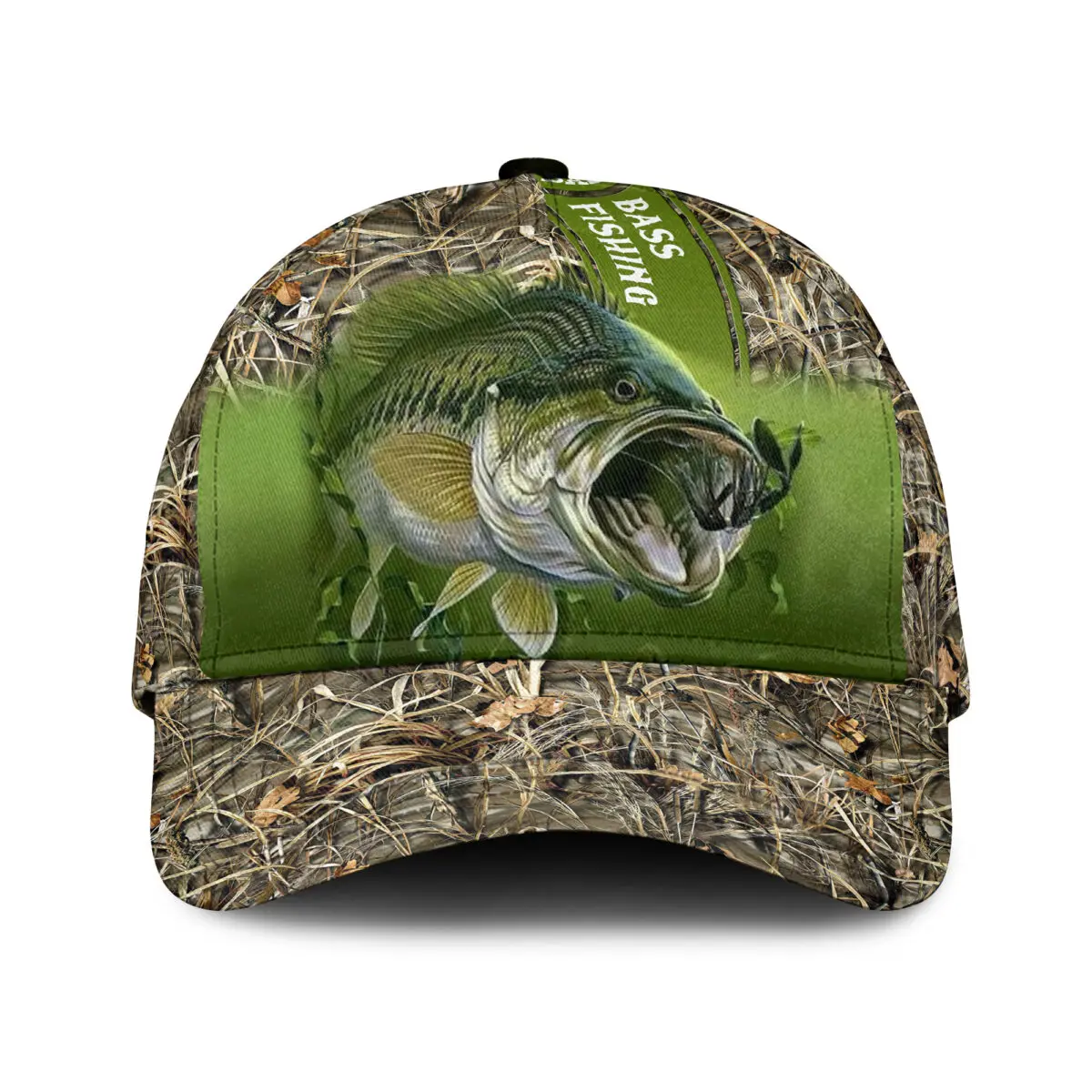 Baseball Cap Bass Walleye Fishing Multicolor Printed Snapback Hat Unisex Adult Hip Hop Headwear Outdoor Sun Visor