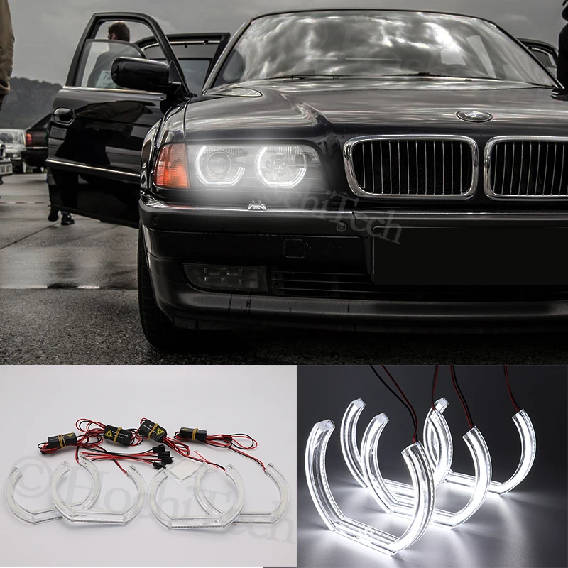 

LED Angel Eyes For BMW 7 Series E38 740i 740iL 750i 750iL 730d 740d 728i 1995-2001 Car Lights Accessories 3D DTM LCI Style