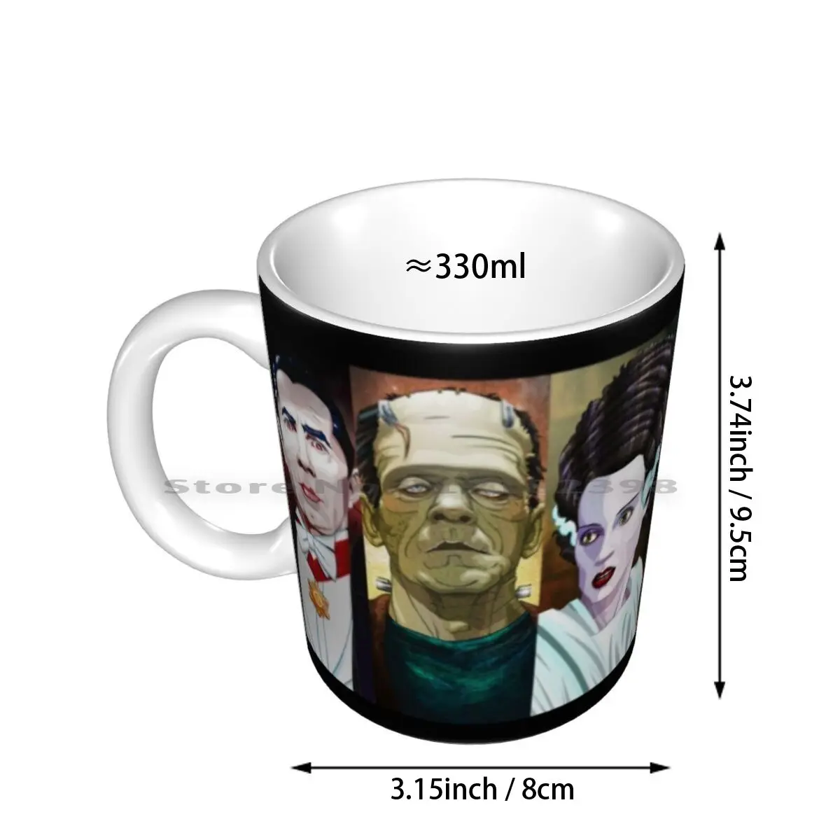 Monster Squad Ceramic Mugs Coffee Cups Milk Tea Mug Monsters Universal Monsters Classic Monsters Dracula Vampire Bela Lugosi