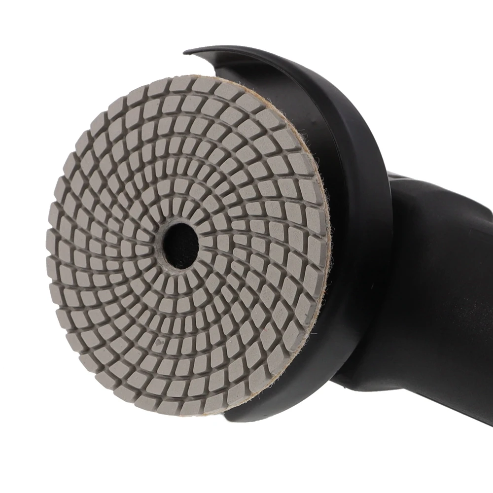 Imagem -04 - Polegada Diamante Molhado Polimento Almofada 100 mm Rodas de Moagem Flexíveis para Granito Pedra Mármore Branco Disco Lixamento Peças