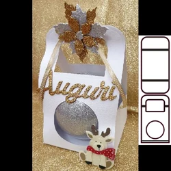 New Christmas box with the balls metal cutting die mould scrapbook decoration embossed photo album decoration card making DIY