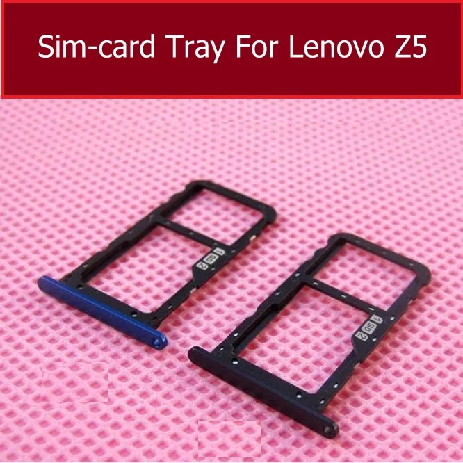 

Sim Card Tray Holder For Lenovo Z5 L78011 L78012 Sim Tray Card Holder Slot Sim Card Adapter Repalcement Parts