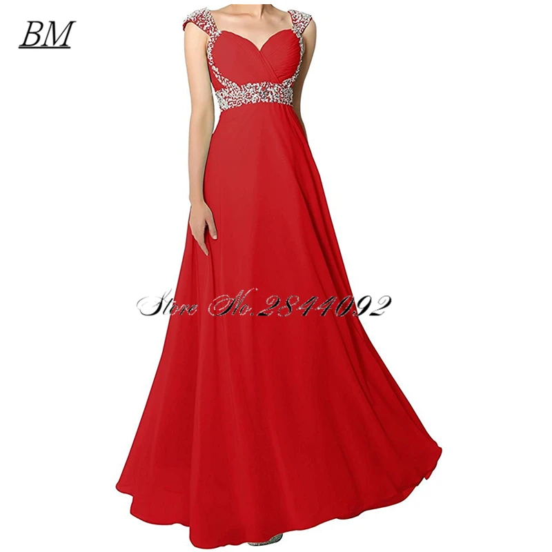 Bm nova chegada gradiente querida pescoço boné manga vintage frisado a linha vestidos de dama de honra ombre vestidos de festa