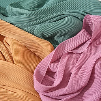 2023 הכי חדש קפלים בועת שיפון מיידי Hijabs רגיל להתקמט צעיפי צעיף ליידי באיכות גבוהה רך עבה המוסלמי עוטף 180*85Cm