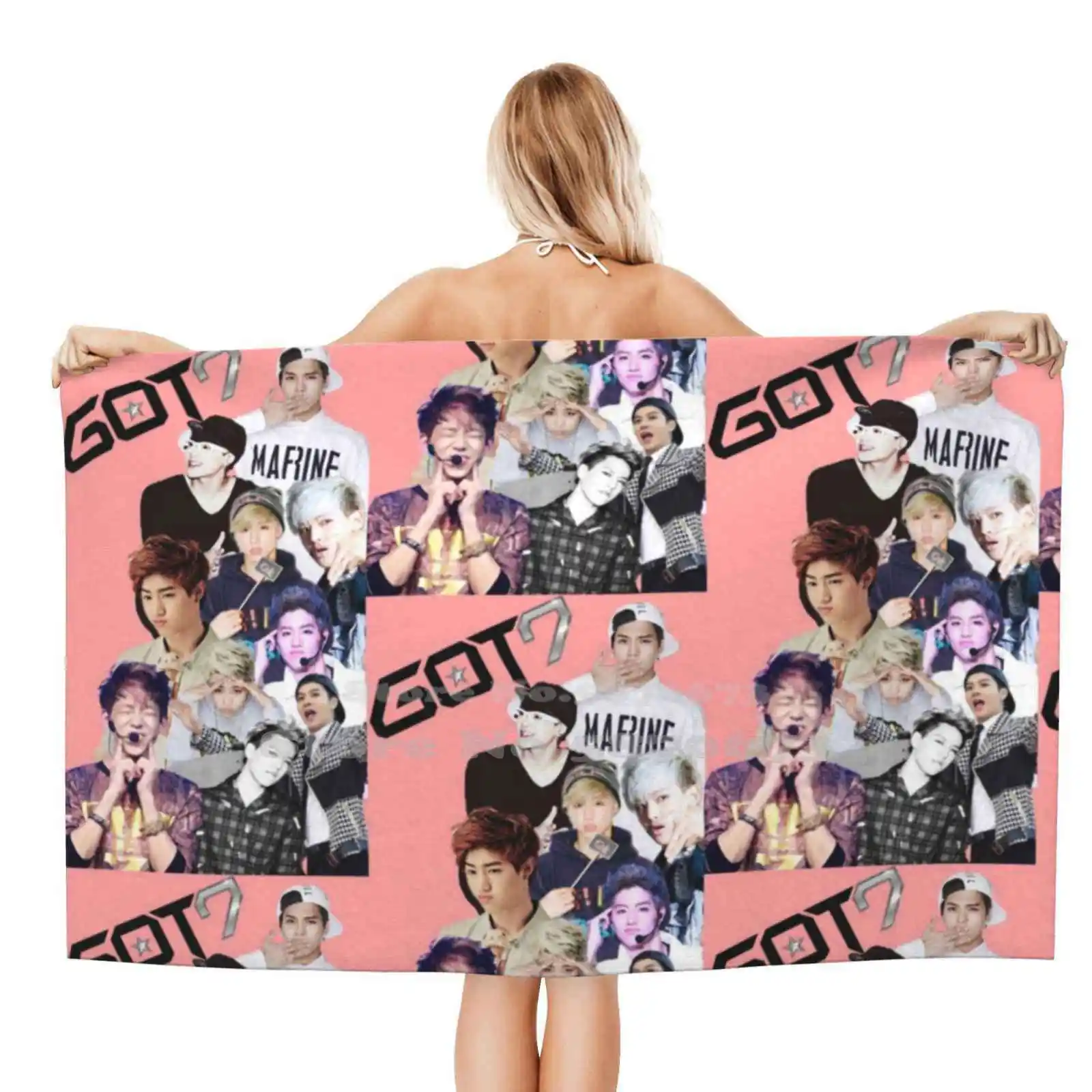 Got7 Members Print Washcloths Bathing Quick Dry Shower Towel Got7 Got7 Mark Got7 Bambam Got7 A Bambam Got7 A Got7 Mark Tuan