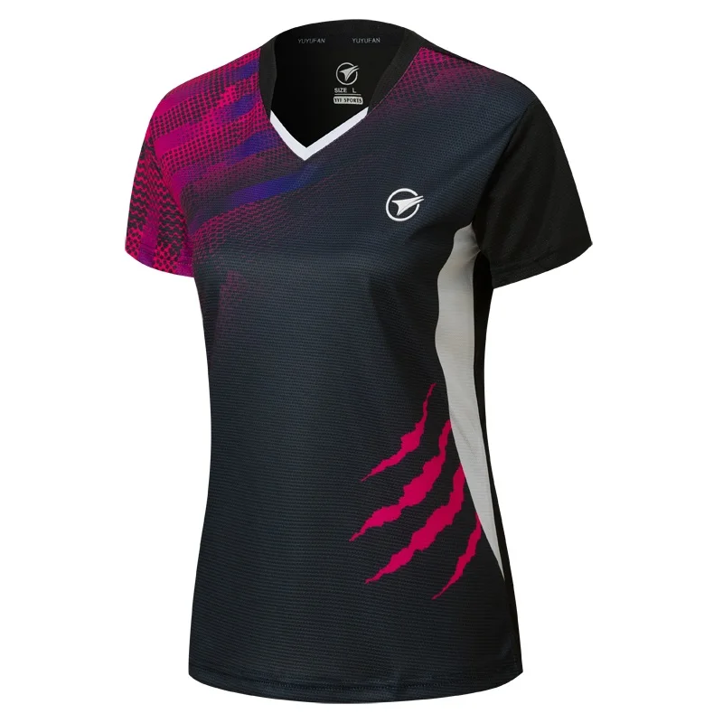 New Badminton shirts Men/Women, sport shirt Tennis shirts , table tennis t-shirt , Quick dry sports training t-shirts AB121