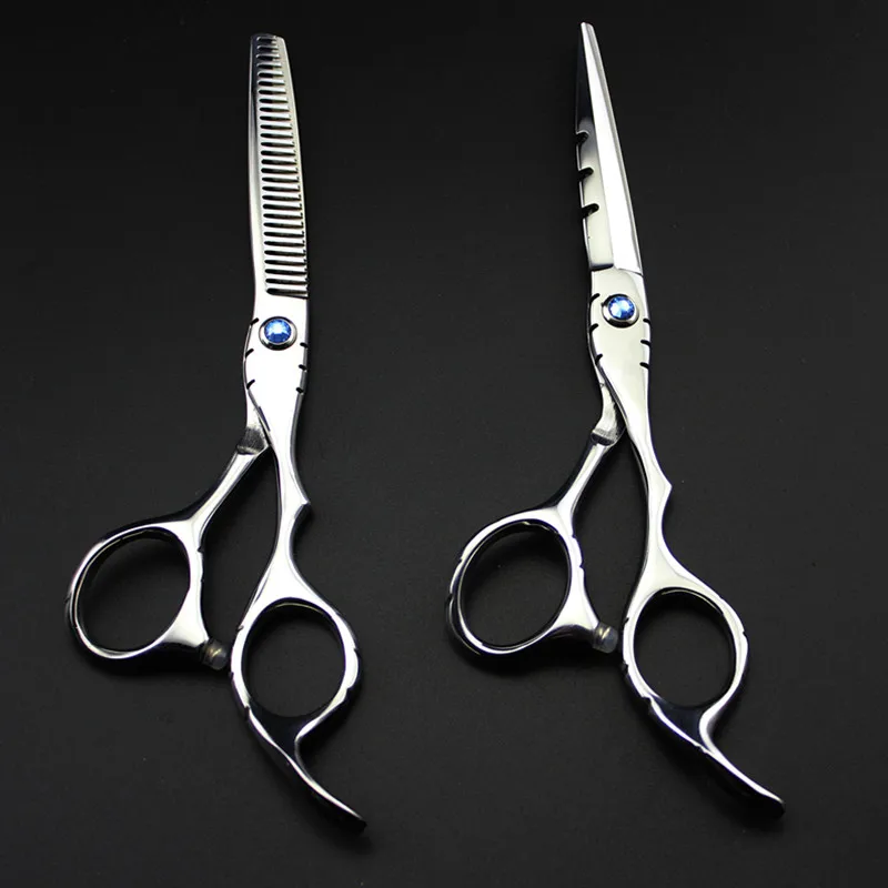 

Professional JP440c 5.5 6 '' gem cut hair scissors haircut scissor thinning barber makas cutting shears hairdresser scissors