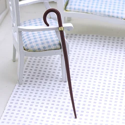 1Pcs 1/12 Dollhouse Miniature Accessories Mini Alloy Crutch Simulation Walking Stick Model for Doll House Decoration ob11