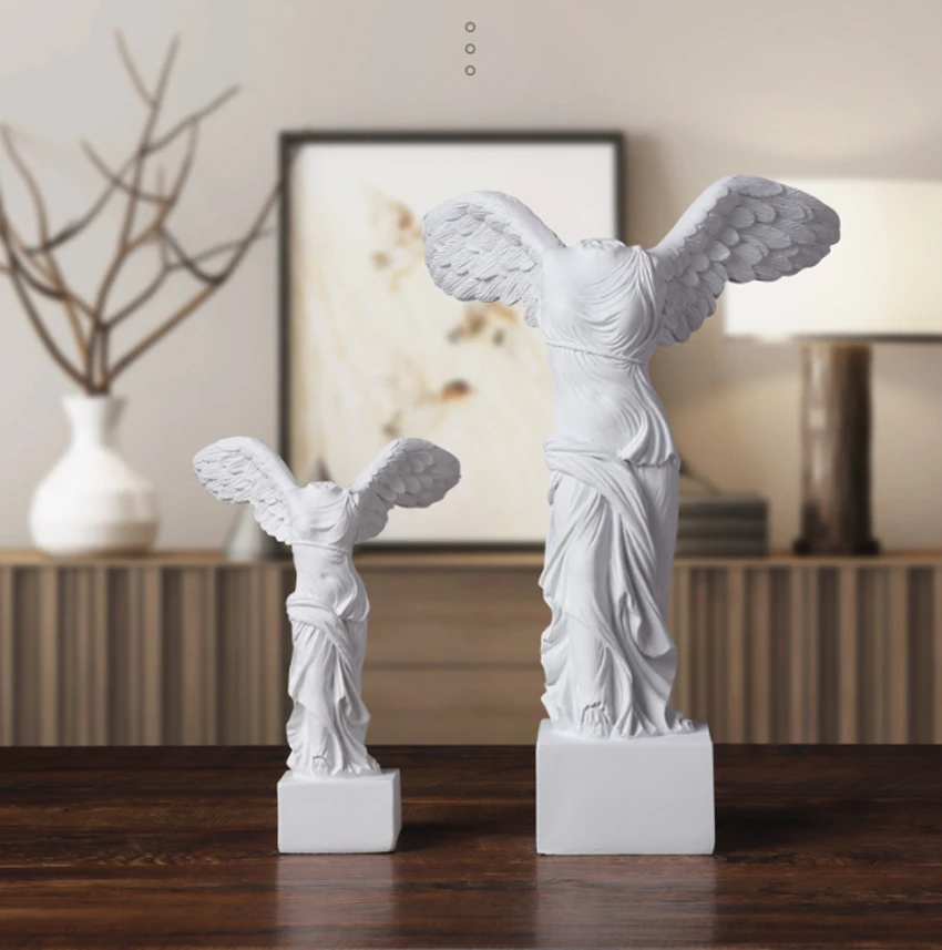 ERMAKOVA Victoria Goddess Figurenskulpturen, Roman Winged Victory Samothrace Desktop Ornements Pour Home Decor Collection Geschenke – Detail 5