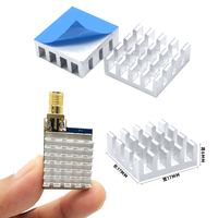 5pcs Aluminum alloy CNC 17*17*6mm Cooling Fin Heat Sink Radiating For RC Drone ESC Flight Controller 5.8G VTX Transmitter Part