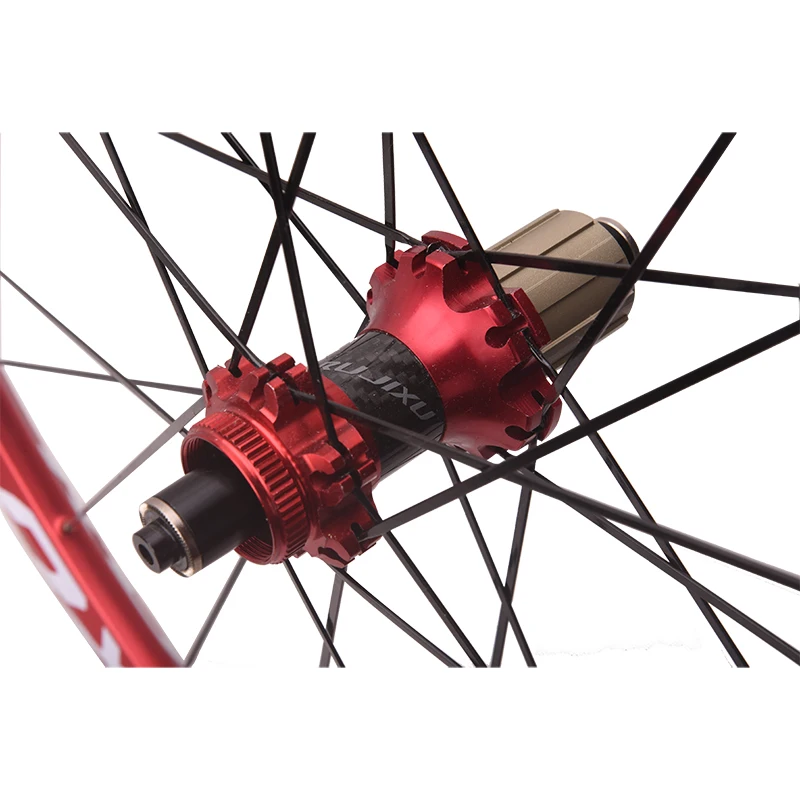 Ultraleichte Räder mit gerader Zugscheibenbremse, MTB-Laufradsatz, 26, 27,5, 29er, 700C-Felgen, 24 Löcher, glattes Lager, vorne 2 hinten, 4 A – Detail 10
