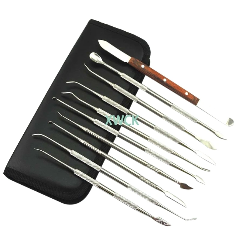 Dental Spatula Plaster Knife Practical Stainless Steel Versatile Teeth Wax Carving Tool Set Dental Instrument Dentist Tools