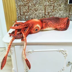 Red Squid Doll Children Plush Stuffed Toy Kids Christmas Birthday Gift Sea Animals