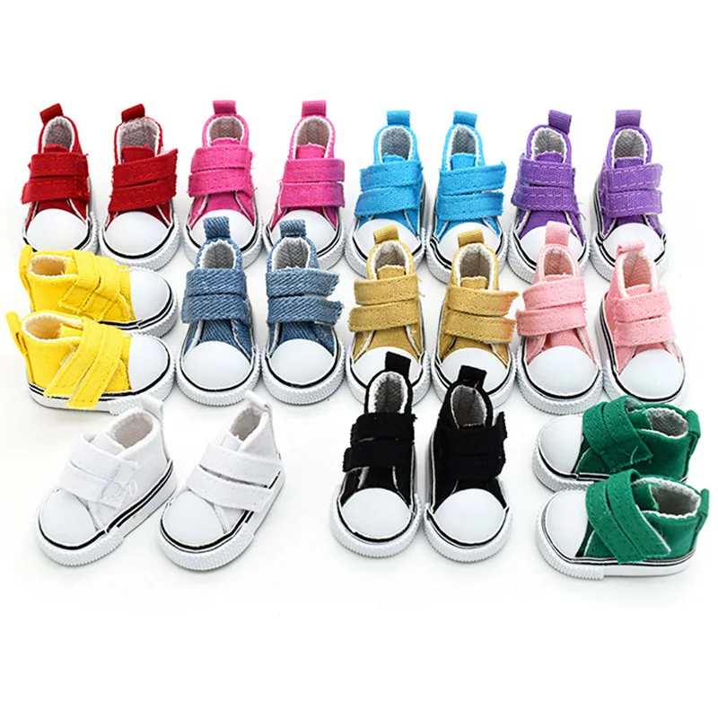 1/6 BJD 5cm Doll Baby Shoes Canvas Shoes Sneakers Accessories Tennis Shoes Blythe Doll For Our Generation Girl`s Toy Gift